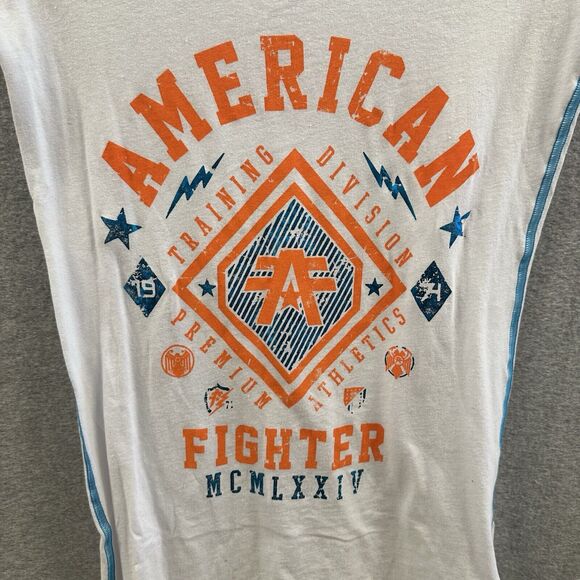 American Fighter Shirt Womens Small Kendall Raglan Short Sleeve Graphic Logo - Picture 4 of 8